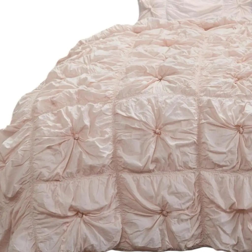 Pink Queen Cotton Blend Washable Polyester Down Alternative Comforter Set Homeroots Bed & Bath
