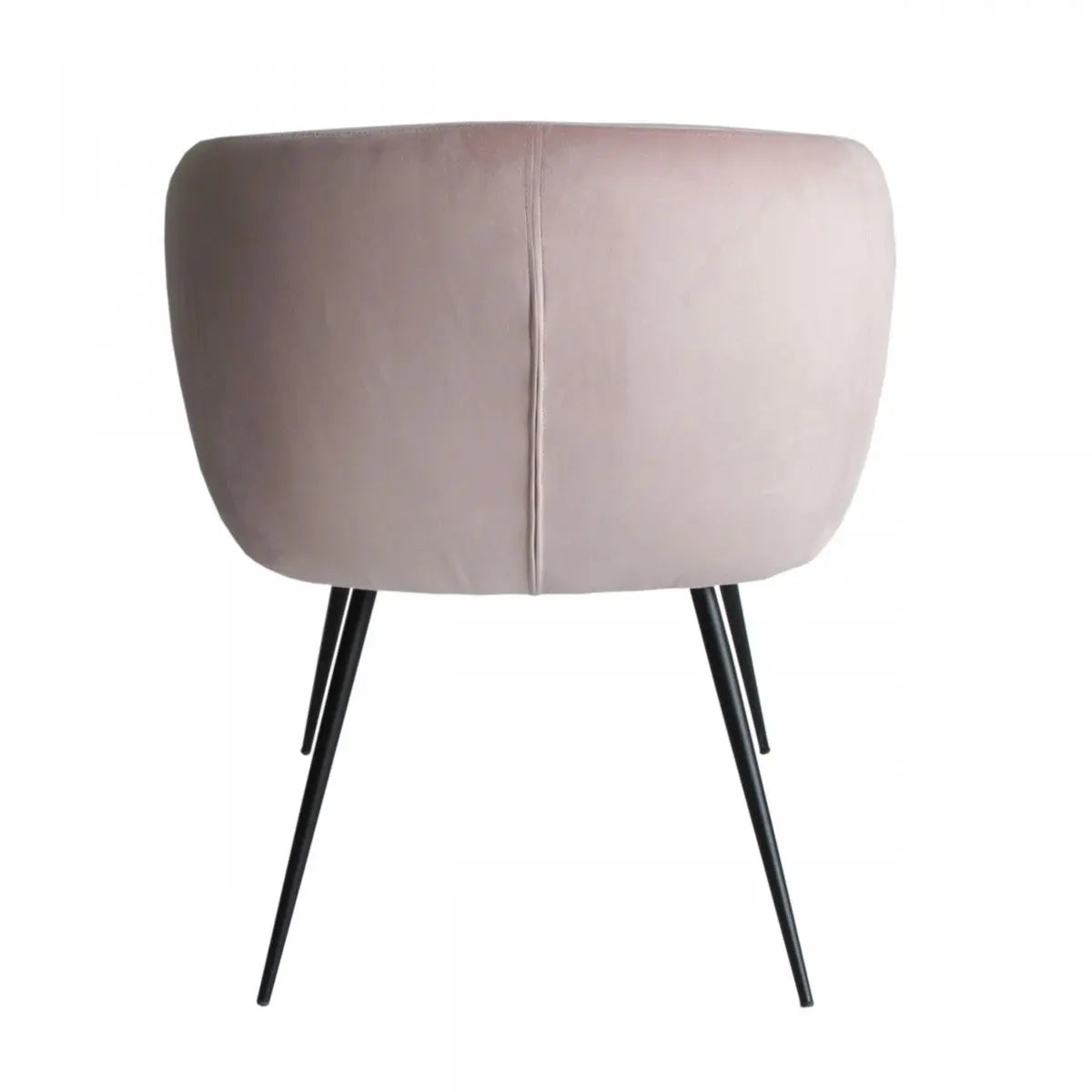 Pink and Black Upholstered Velvet Dining Arm Chair Homeroots Kitchen & Dining