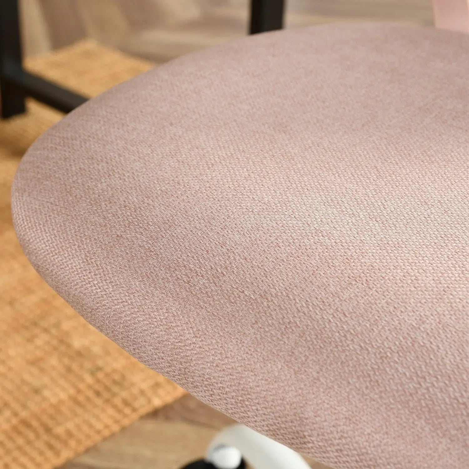 Pink and White Adjustable Height Swivel Rolling Office Chair Homeroots Office
