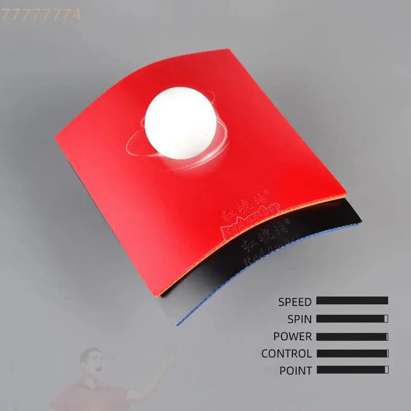 Pips-In Astringent Sponge Stick Ping Pong Rubber for Table Tennis Training Red Amber Highly Elastic Table Tennis Rubber GreatEagleInc