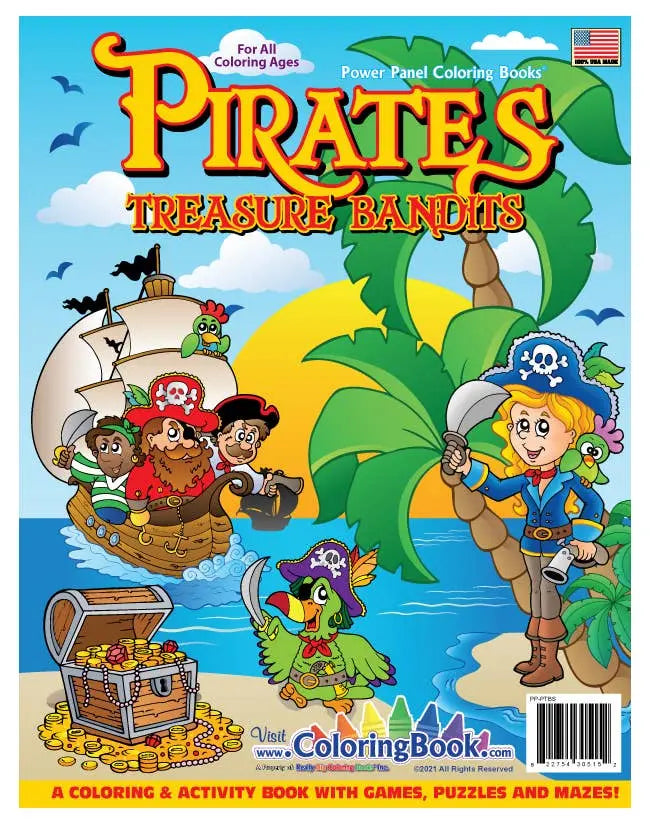 Pirate Treasures Coloring Book Really Big Coloring Books
