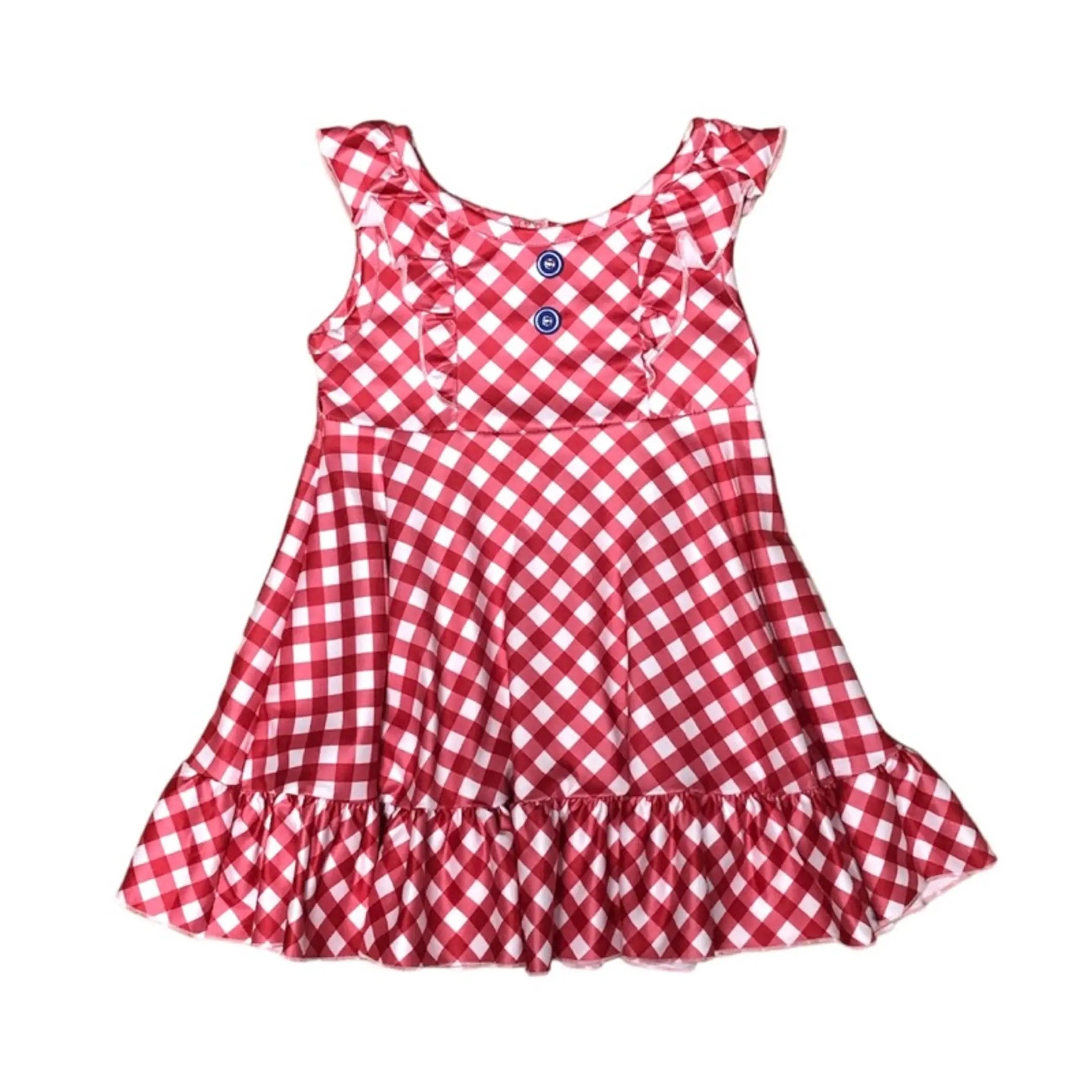 Plaid Dress (Red) Melina & Me