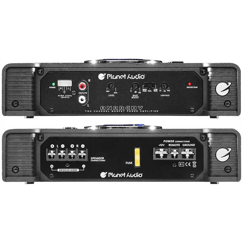 Planet 2ch Amplifier 600w Max Planet Audio