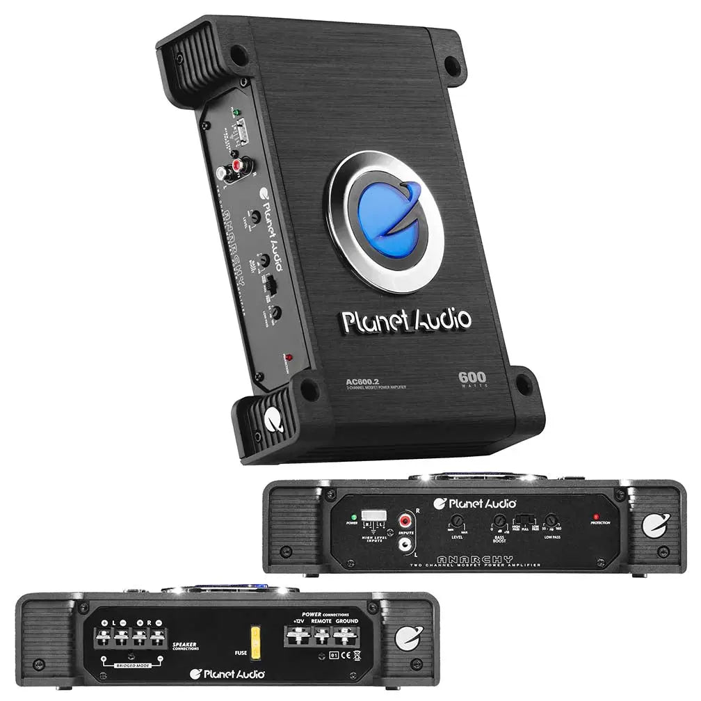Planet 2ch Amplifier 600w Max Planet Audio