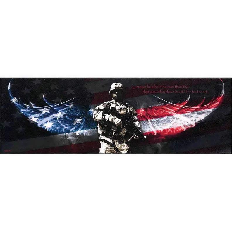 Plaque Wall No Greater Love Soldier Mdf Dicksons Inc
