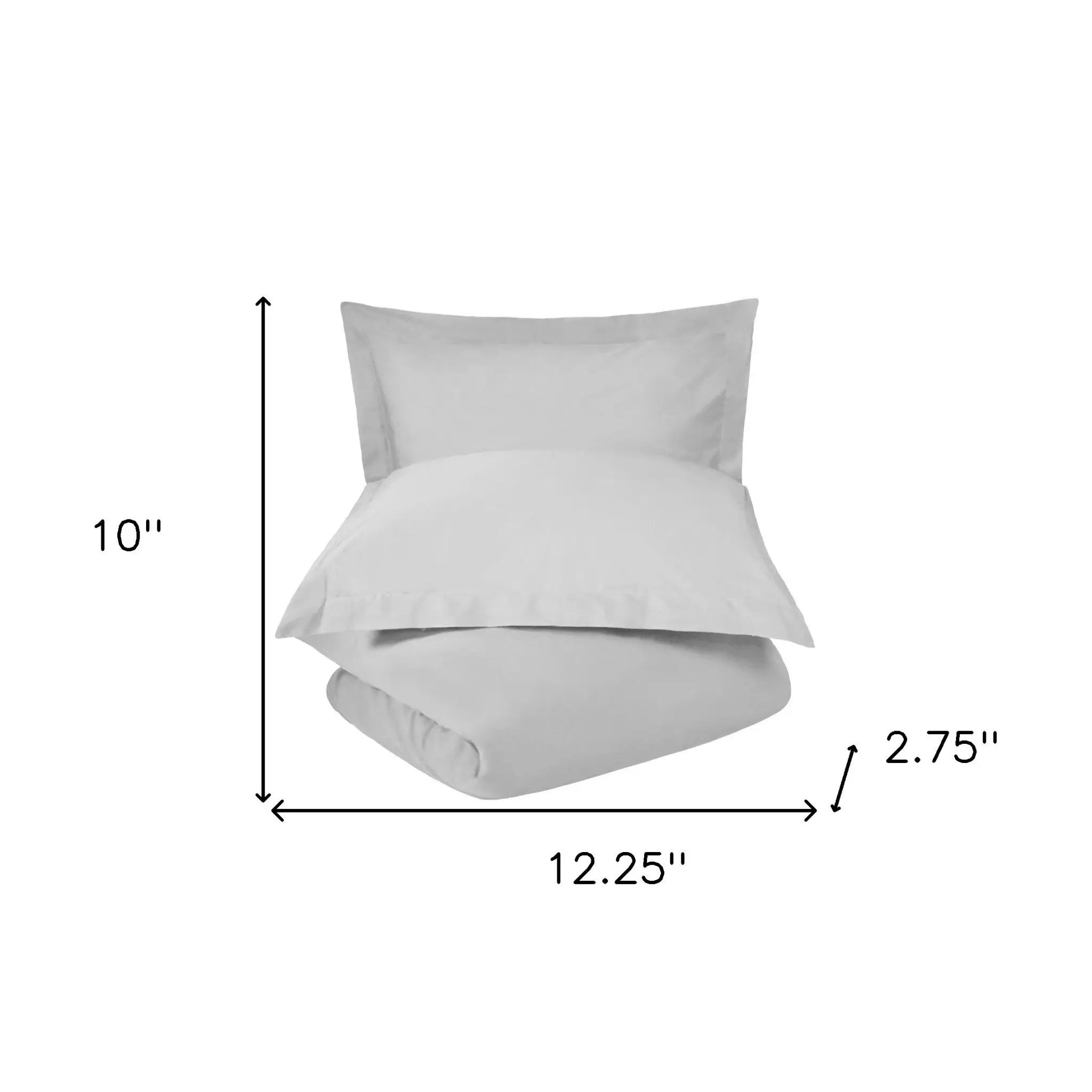Platinum King Cotton Washable Duvet Cover Set Homeroots Bed & Bath