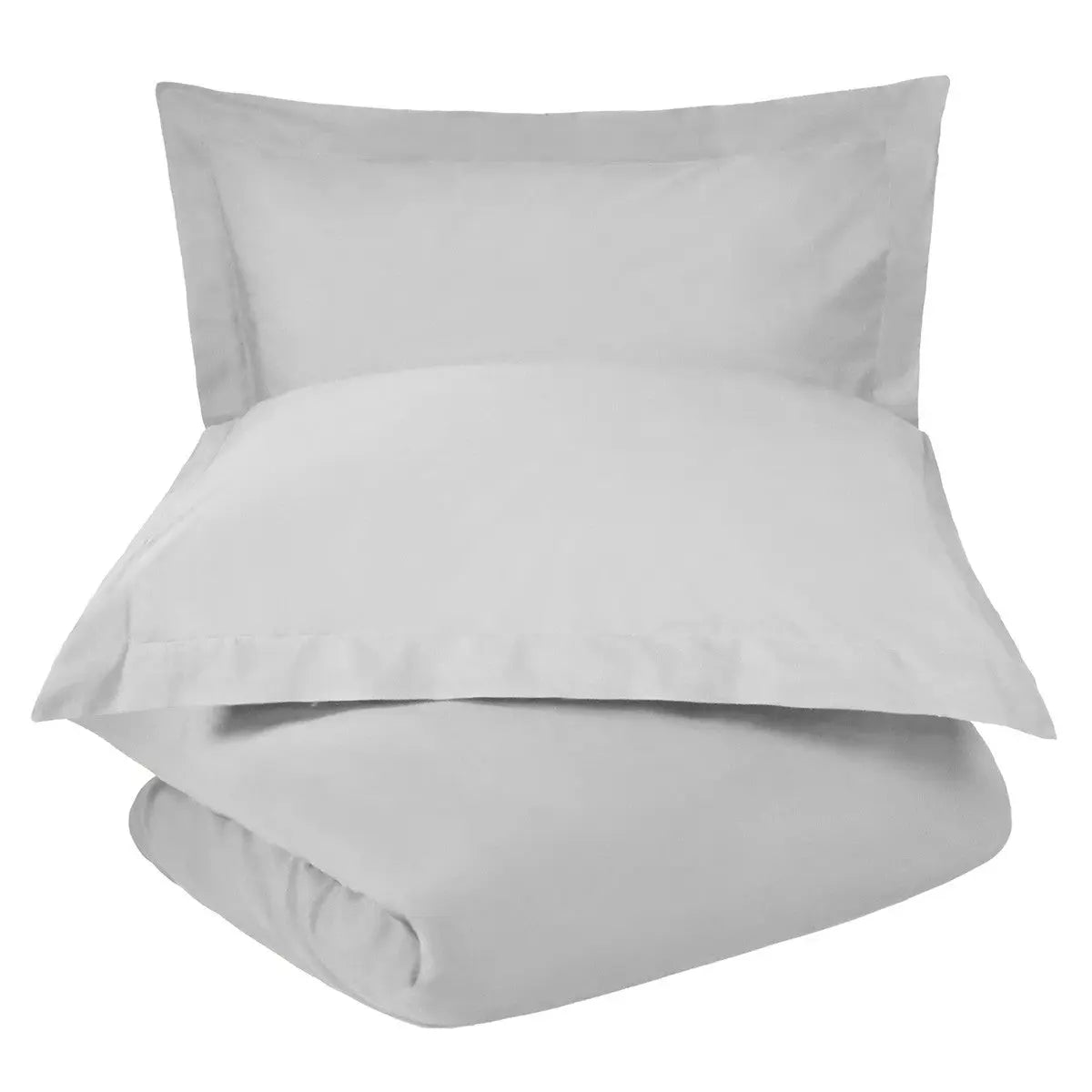 Platinum King Cotton Washable Duvet Cover Set Homeroots Bed & Bath
