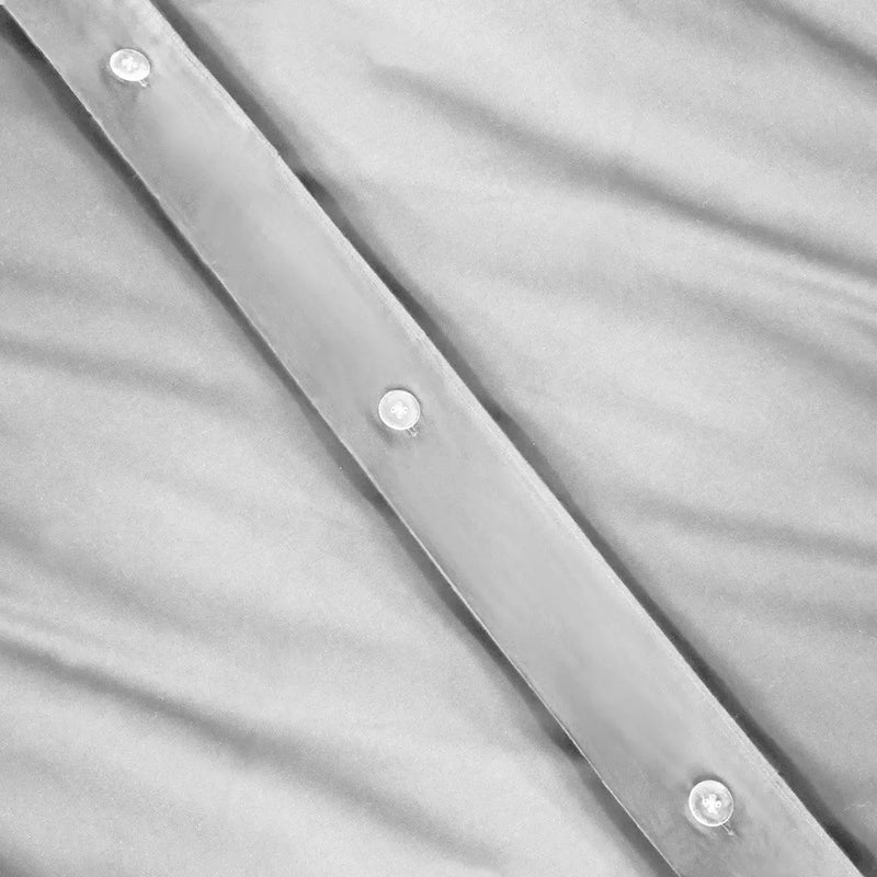 Platinum King Cotton Washable Duvet Cover Set Homeroots Bed & Bath