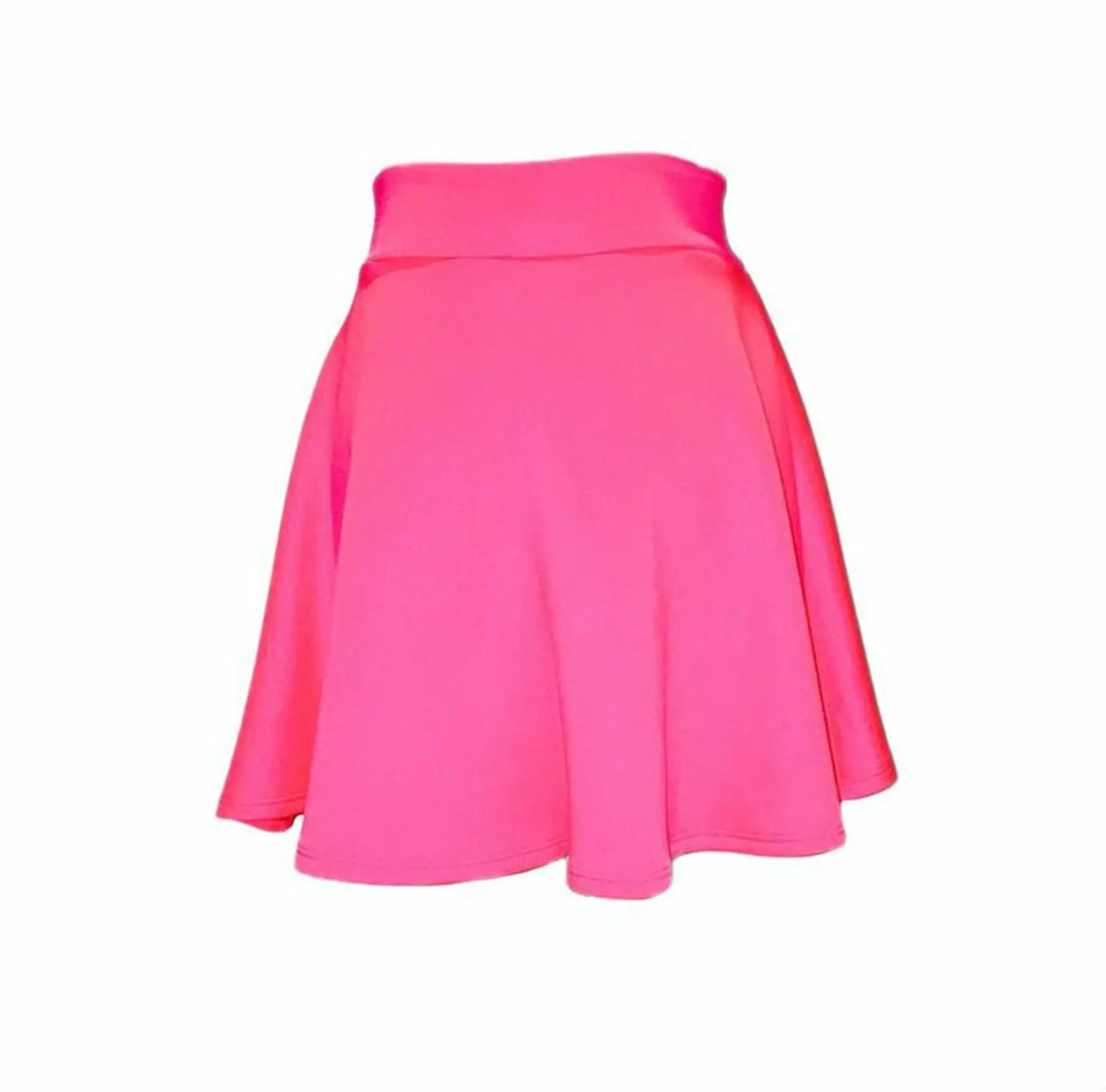 Pleated Skater Skirt Hot Pink SurelyMine