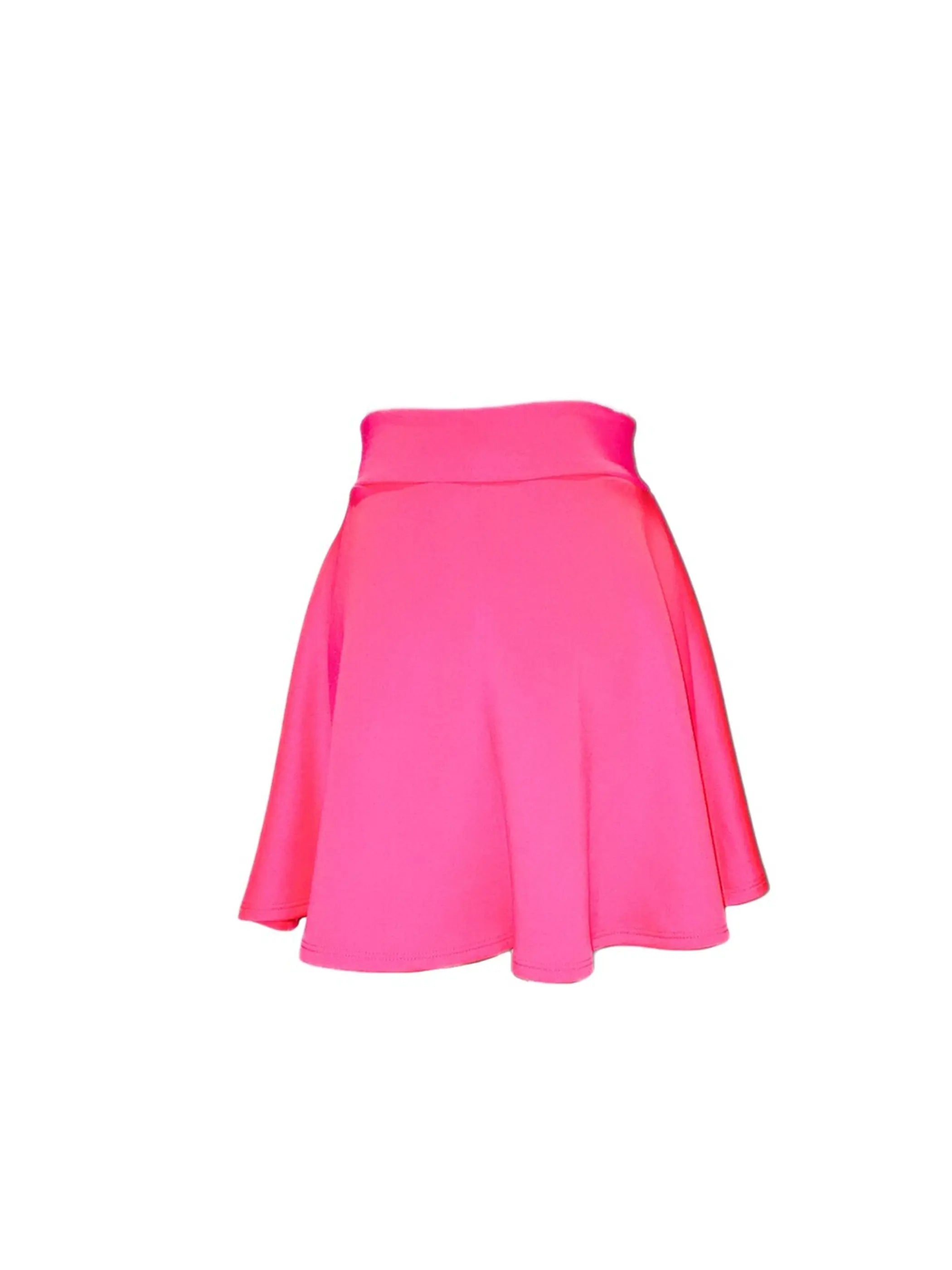 Pleated Skater Skirt Hot Pink SurelyMine