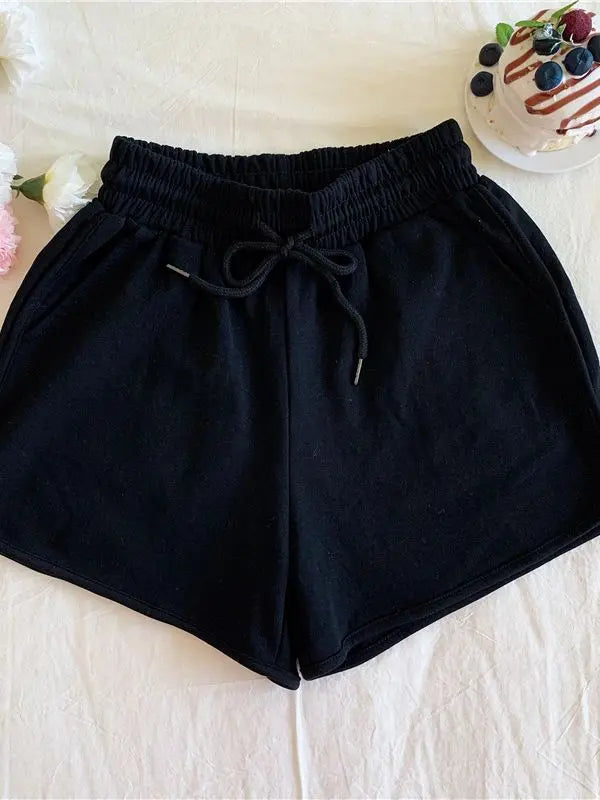 Plus-Size Women's Summer New Korean-Style High-Waisted Loose Slimming Home Wide-Leg Casual Shorts for Outdoor Wear GreatEagleInc