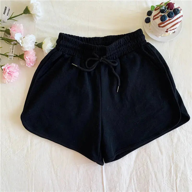 Plus-Size Women's Summer New Korean-Style High-Waisted Loose Slimming Home Wide-Leg Casual Shorts for Outdoor Wear GreatEagleInc