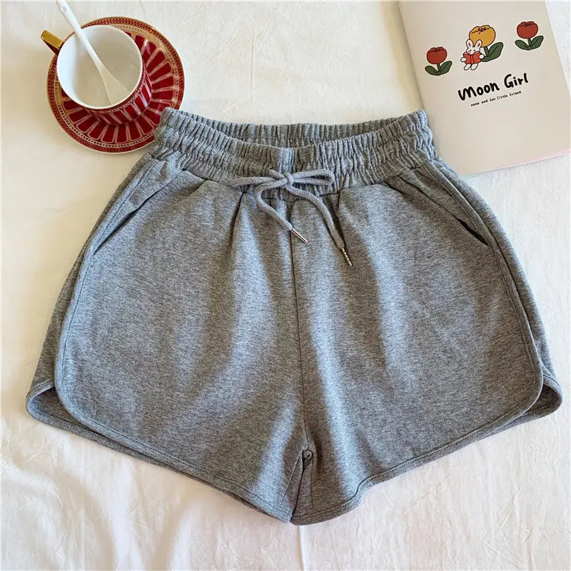 Plus-Size Women's Summer New Korean-Style High-Waisted Loose Slimming Home Wide-Leg Casual Shorts for Outdoor Wear GreatEagleInc