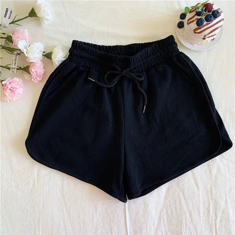 Plus-Size Women's Summer New Korean-Style High-Waisted Loose Slimming Home Wide-Leg Casual Shorts for Outdoor Wear GreatEagleInc