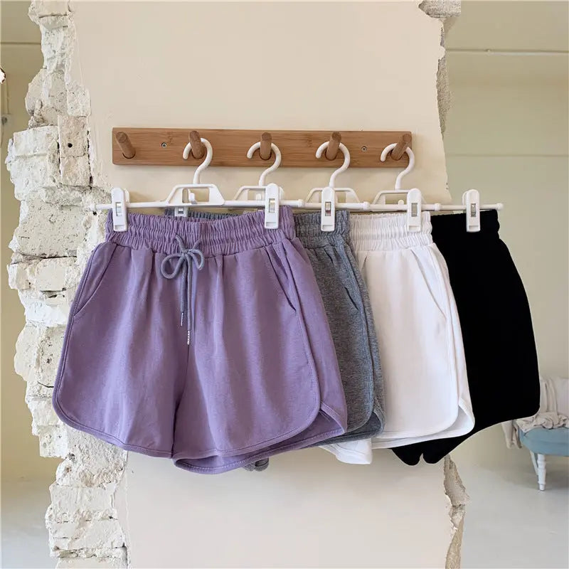 Plus-Size Women's Summer New Korean-Style High-Waisted Loose Slimming Home Wide-Leg Casual Shorts for Outdoor Wear GreatEagleInc