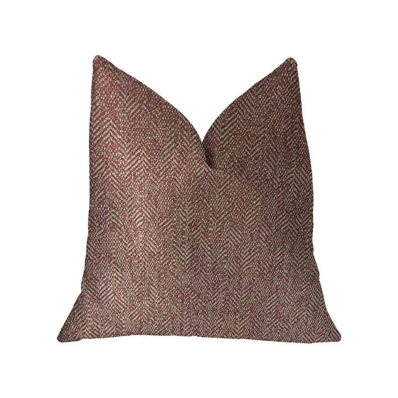 Plutus Antoinette Red and Gold Luxury Throw Pillow Plutus Brands