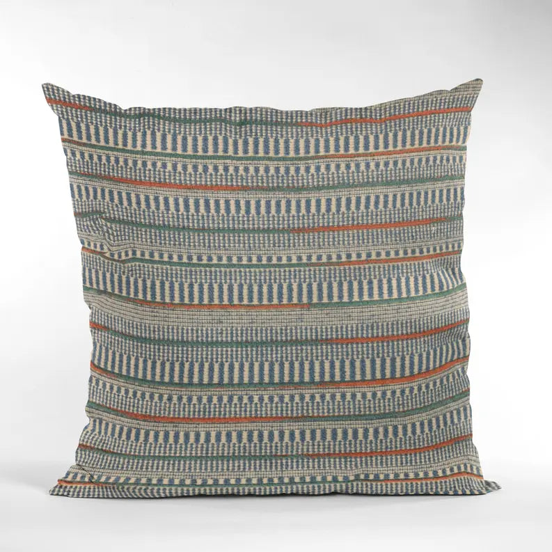 Plutus Blue Lane Stripe Luxury Throw Pillow Plutus Brands
