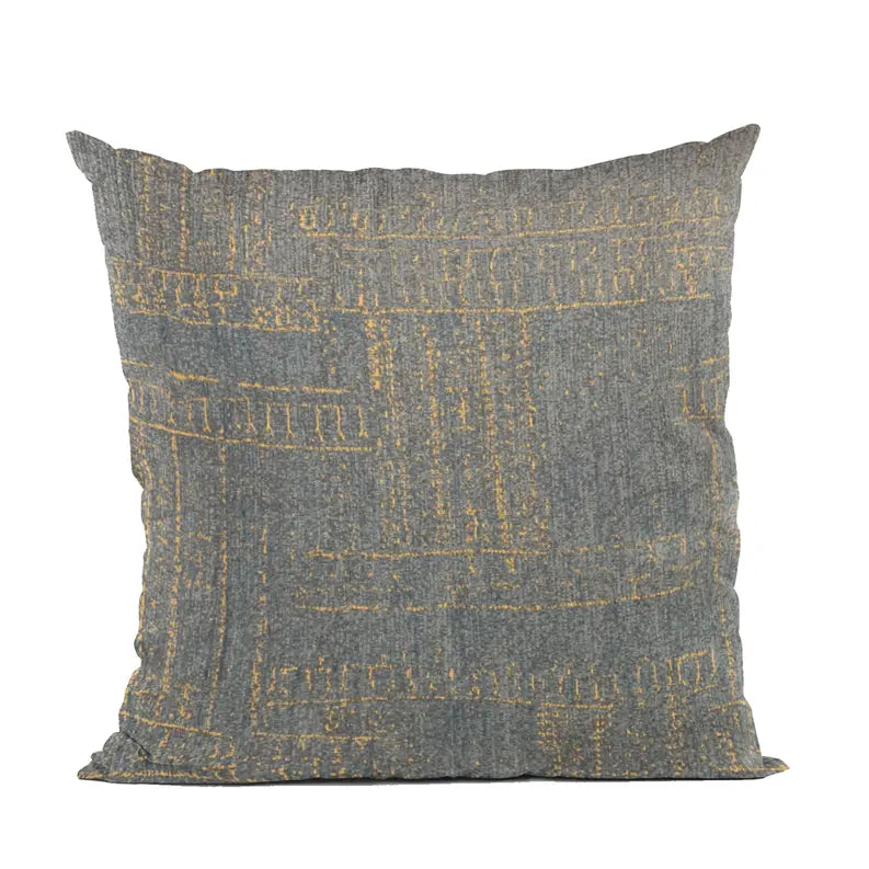 Plutus Blue Lux Abstract Luxury Throw Pillow Plutus Brands