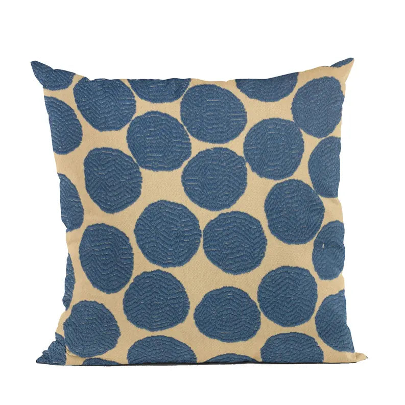 Plutus Blue Spotty Dot Luxury Throw Pillow Plutus Brands