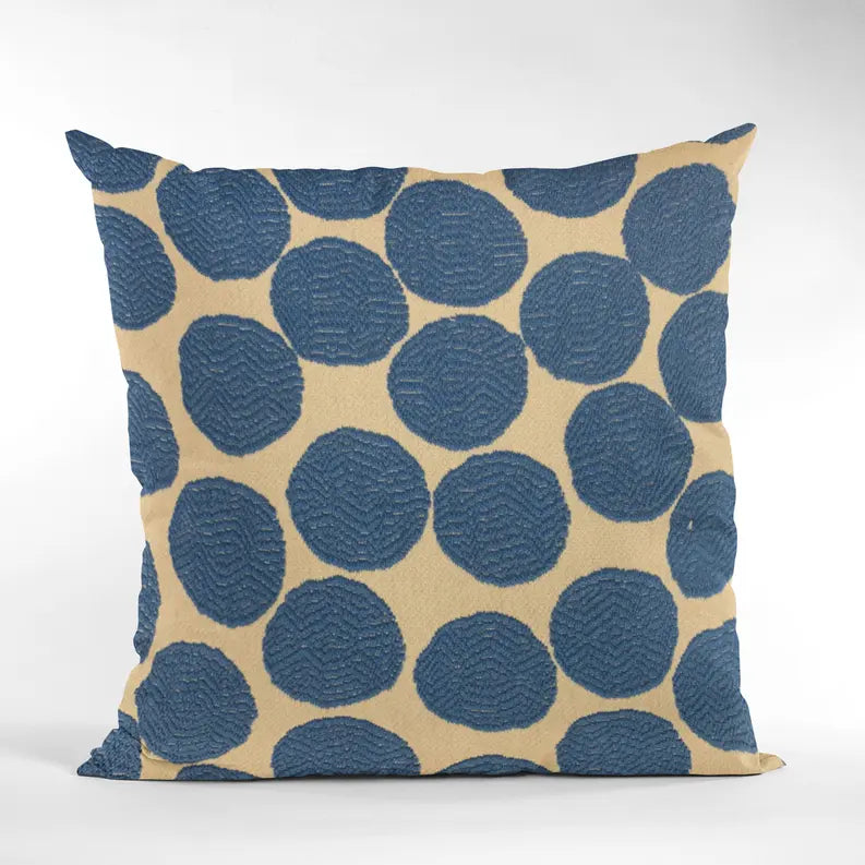 Plutus Blue Spotty Dot Luxury Throw Pillow Plutus Brands