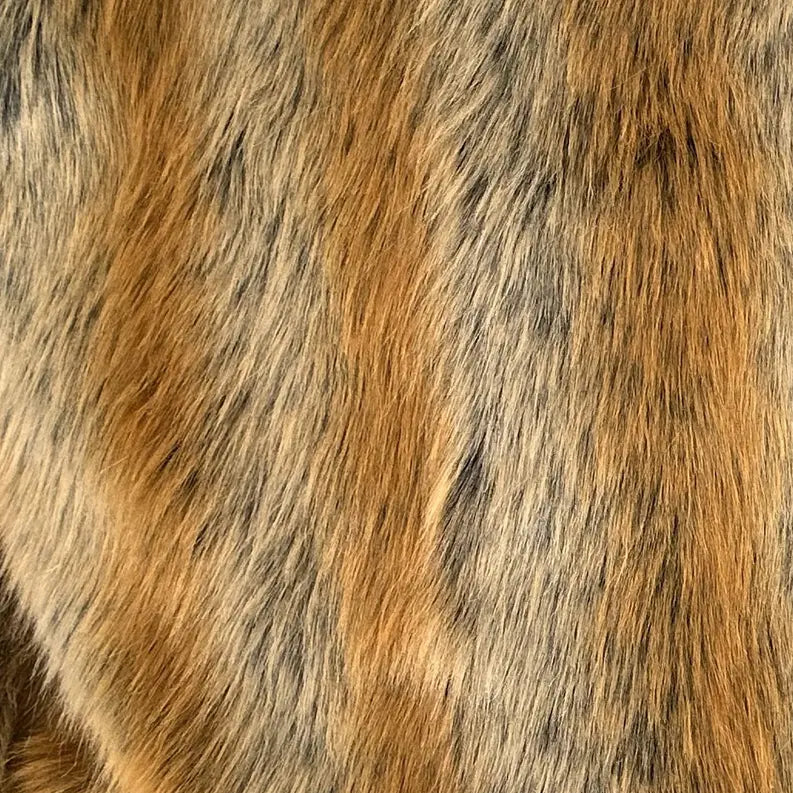 Plutus Brown Gold Chinchilla Animal Faux Fur Luxury Throw Pillow Plutus Brands