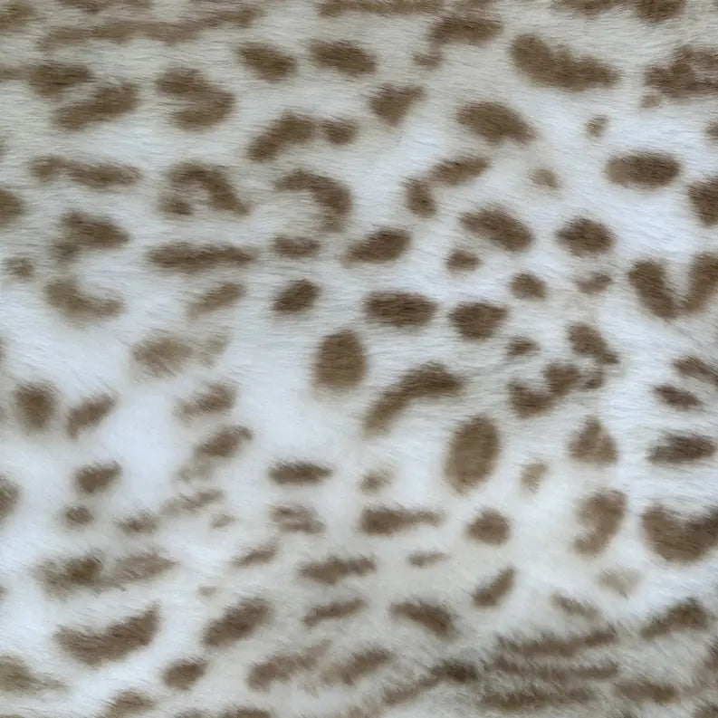 Plutus Brown Taupe Savannah Cat Animal Faux Fur Luxury Throw Pillow Plutus Brands