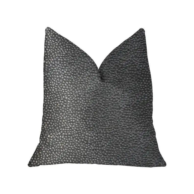 Plutus Eloquent Haze Silver Luxury Throw Pillow Plutus Brands