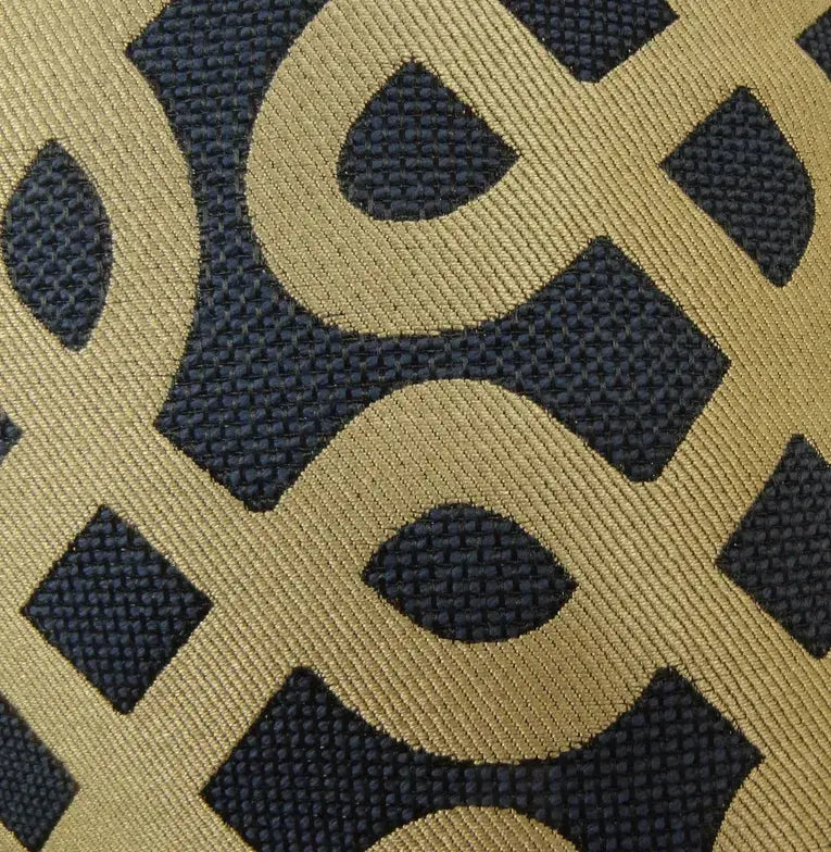 Plutus Golden Maze Black and Gold Handmade Luxury Pillow Plutus Brands