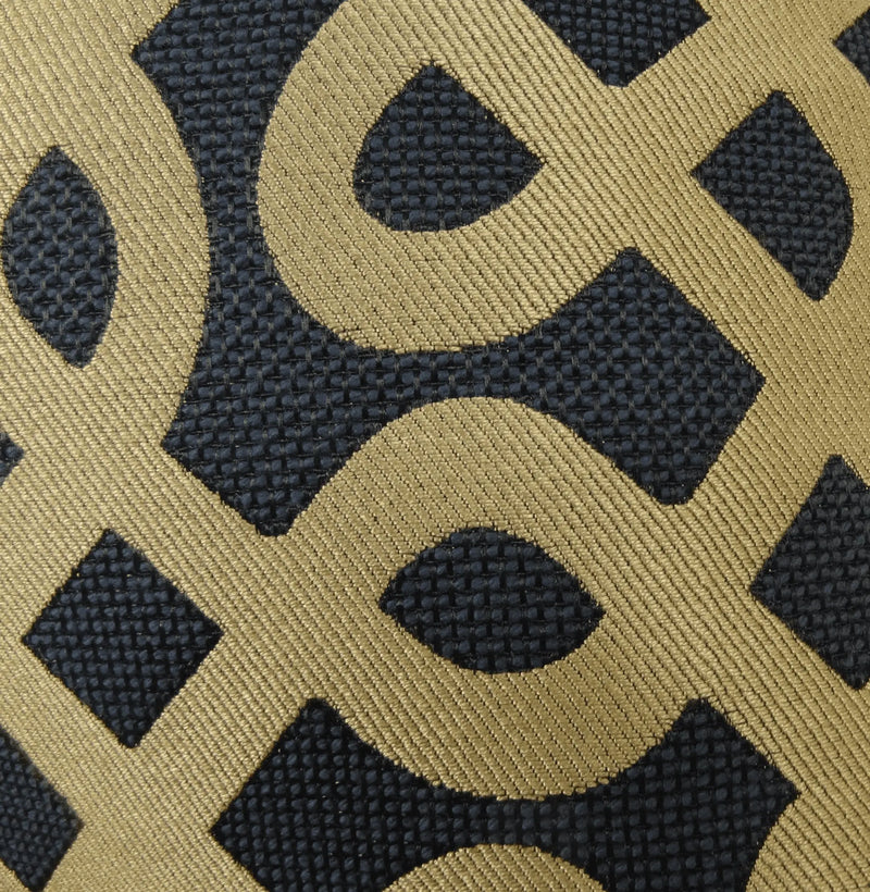Plutus Golden Maze Black and Gold Handmade Luxury Pillow Plutus Brands
