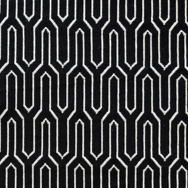 Plutus Milan Flare Black and Beige Luxury Throw Pillow Plutus Brands