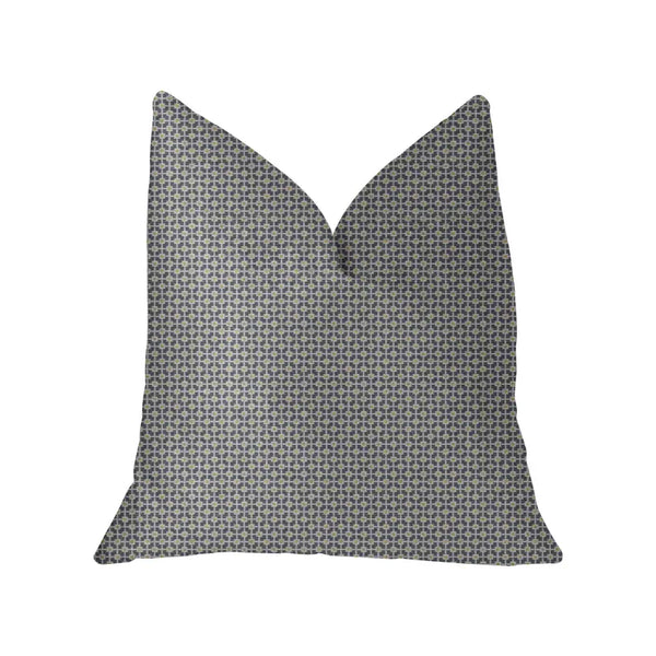 Plutus Mosaic Gray and Beige and Gold Luxury Throw Pillow Plutus Brands