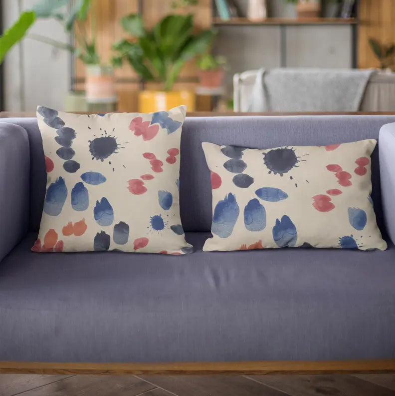 Plutus Multi-Color Creative Art Dot Luxury Throw Pillow Plutus Brands