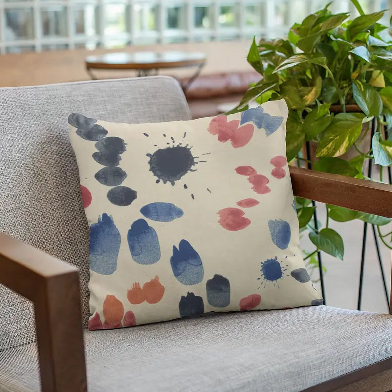 Plutus Multi-Color Creative Art Dot Luxury Throw Pillow Plutus Brands