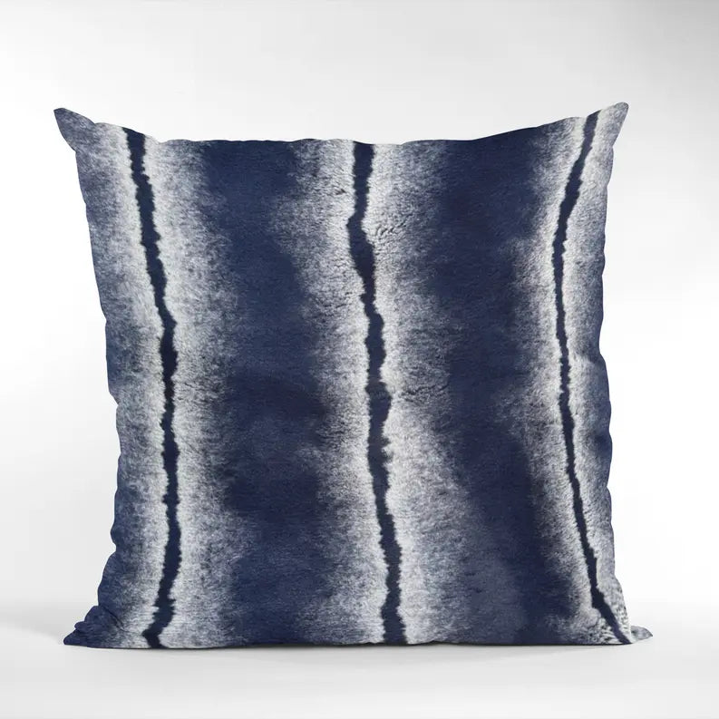 Plutus Navy Fluffy Fields Animal Faux Fur Luxury Throw Pillow Plutus Brands