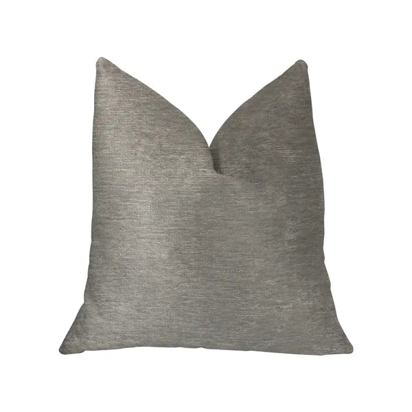 Plutus Pearly Shell Velvet Cream and Ivory Luxury Throw Pillow Plutus Brands