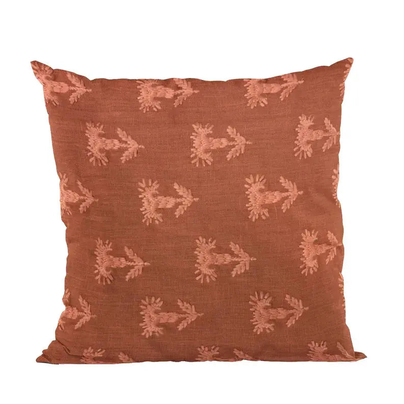 Plutus Red Growth Motif Luxury Throw Pillow Plutus Brands
