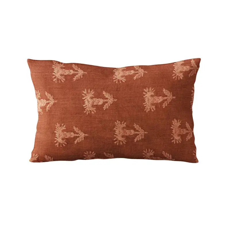 Plutus Red Growth Motif Luxury Throw Pillow Plutus Brands