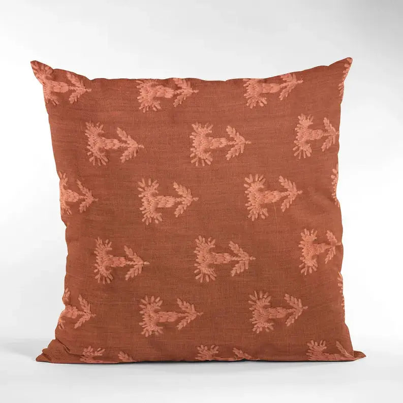 Plutus Red Growth Motif Luxury Throw Pillow Plutus Brands