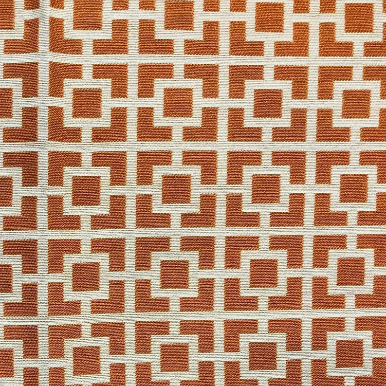 Plutus Uptown Orange and Ivory Luxury Throw Pillow Plutus Brands