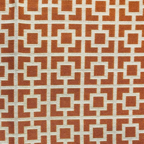 Plutus Uptown Orange and Ivory Luxury Throw Pillow Plutus Brands