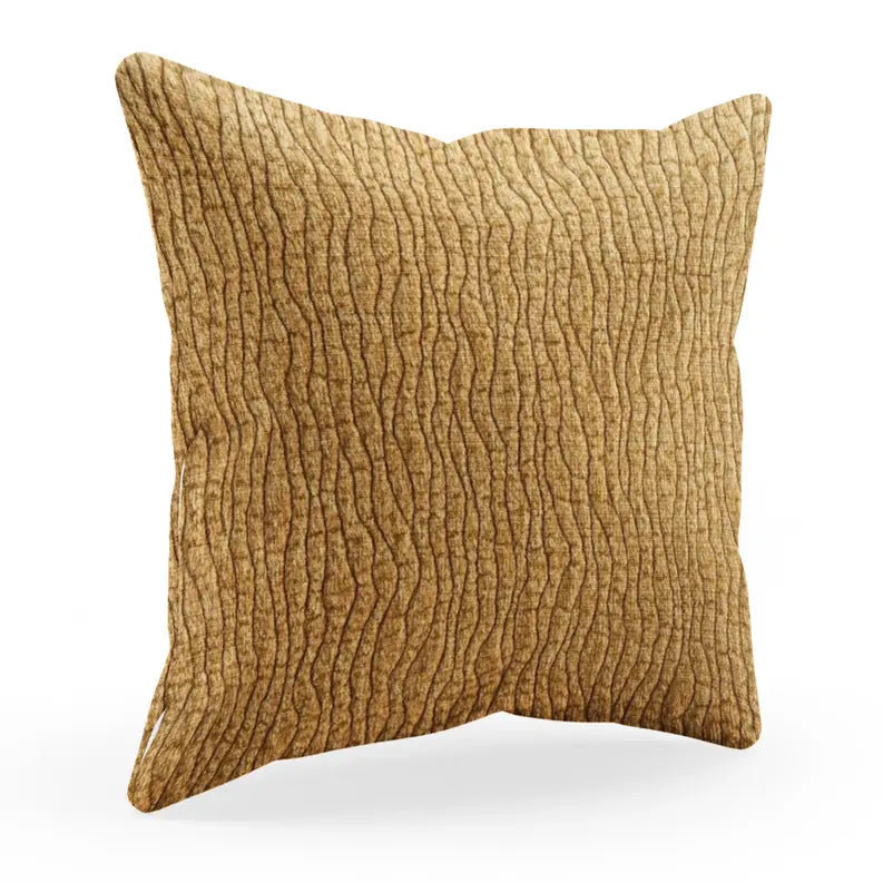 Plutus Yellow Desert Lines Luxury Throw Pillow Plutus Brands