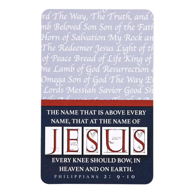 Pocketcard Names Of Jesus Dicksons Inc