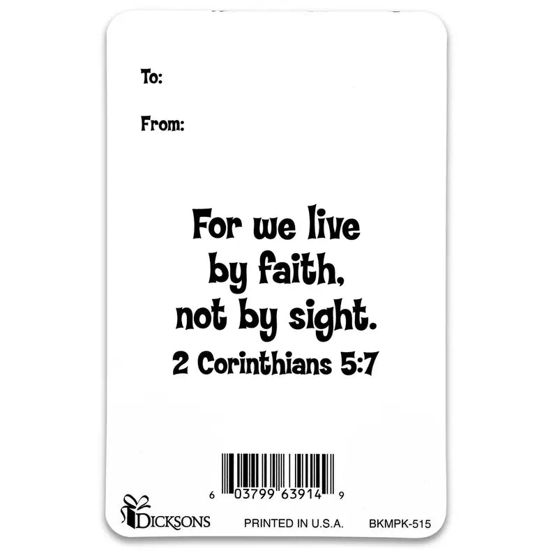 Pocketcard Purple Fish 2 Cor. 5:7 Dicksons Inc