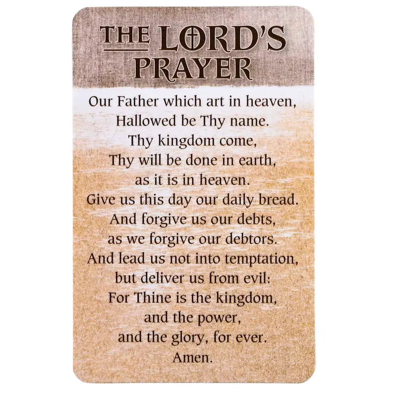 Pocketcard The Lords Prayer KJV Dicksons Inc