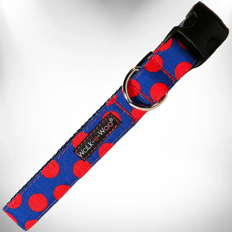 Polka Dot Dog Collars Walk-e-Woo