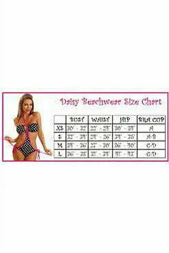 Polka Dot Pucker Back Bikini with Lace Trim Daisy Corsets