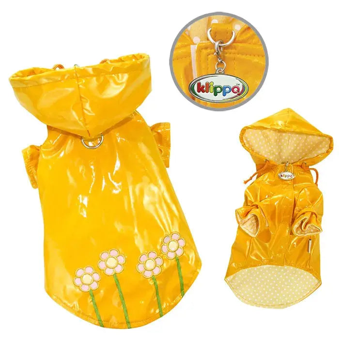 Polka Dots & Daisies Raincoat with Cotton Lining Klippo