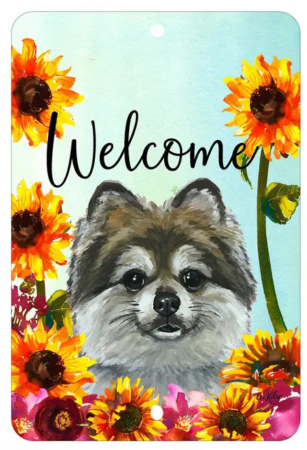 Pomeranian - HHS Welcome Indoor/Outdoor Aluminum Sign Best of Breed