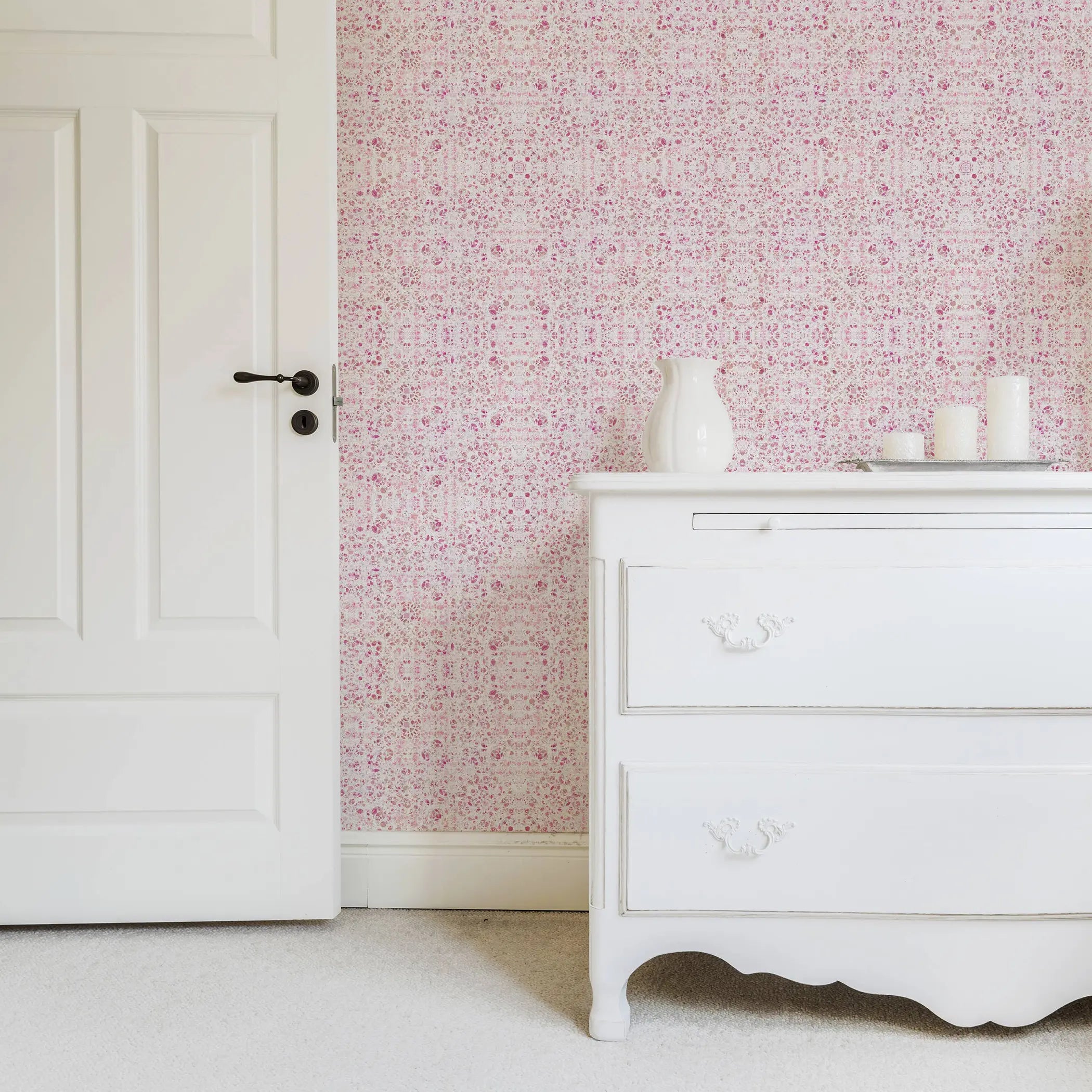 Poppies Vinyl Canvas Peel & Stick Wallpaper Panel SBC-LTD