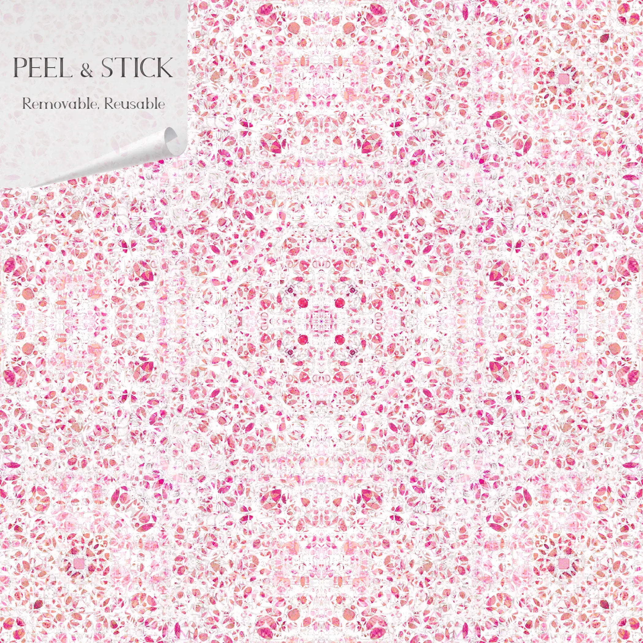 Poppies Vinyl Canvas Peel & Stick Wallpaper Panel SBC-LTD